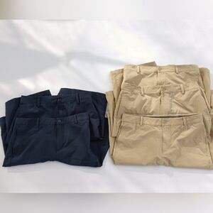 Khaki & Navy Blue boys XL uniform shorts bundle of 5